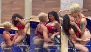 Melissa Montagnole e Torinha rebolando de calcinha no Privacy