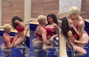 Melissa Montagnole e Torinha rebolando de calcinha no Privacy