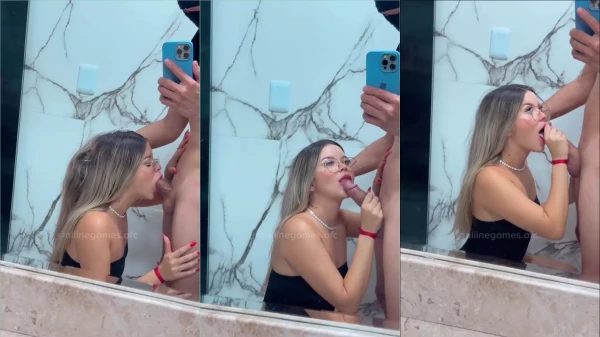 Aline Gomes, a gatinha, se deliciando ao mamar!