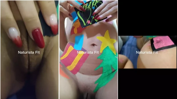 Naturista Fit com o corpo nu todo sarado