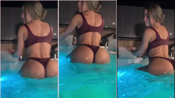 Isabella Inchaurregui causando na banheira