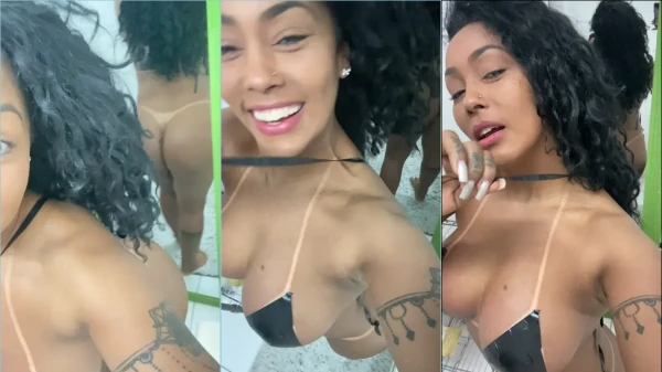 Rosiane Pinheiro acabou soltando na internet fotos das marquinhas que ficaram depois do bronzeamento artificial
