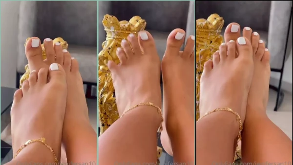 Vídeo da Jennifer Sánchez para quem curte pés!